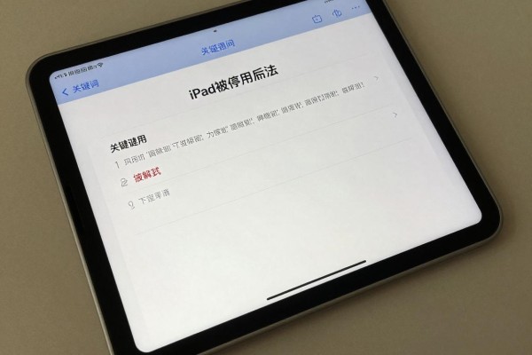 iPad被停用后怎么解封