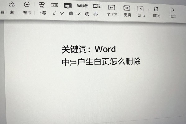 Word里空白页怎么删除