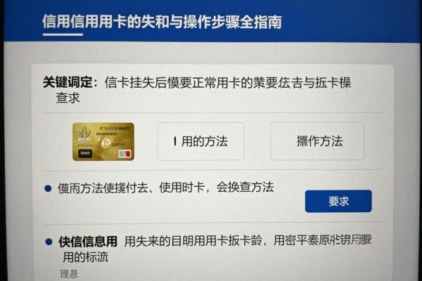 信用卡挂失后恢复正常用卡的常见方法与操作步骤全指南