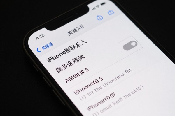 iPhone删联系人能多选删除吗