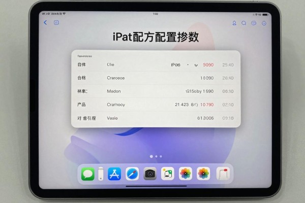 iPad 2026的官方配置参数是啥？