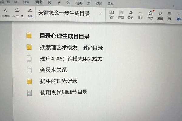 Word怎么一步生成目录?
