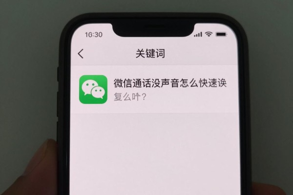 微信通话没声音怎么快速恢复？