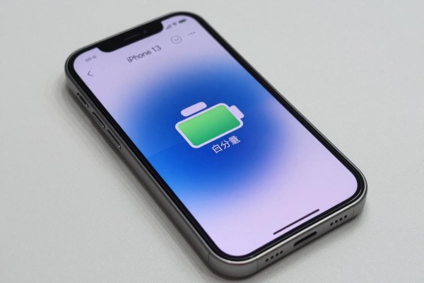 iPhone13怎么显示电池电量百分比？