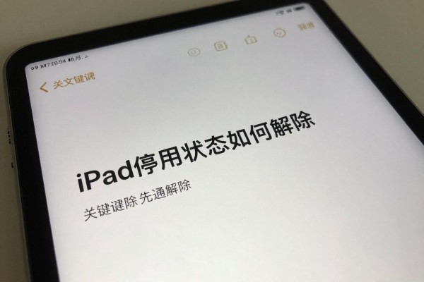 iPad停用状态如何解除