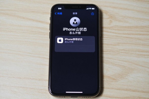 iPhone停用状态怎么开锁?