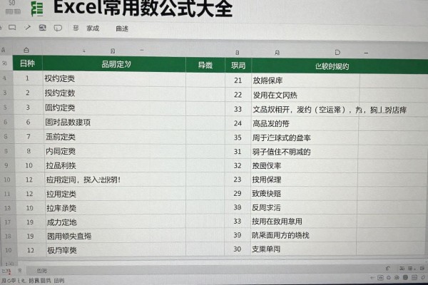 Excel常用函数公式大全?
