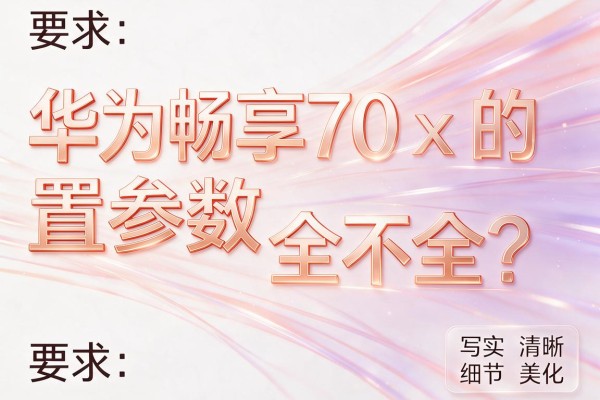 华为畅享70x的配置参数全不全？
