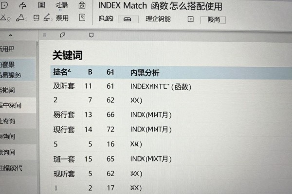 INDEX MATCH函数怎么搭配使用？
