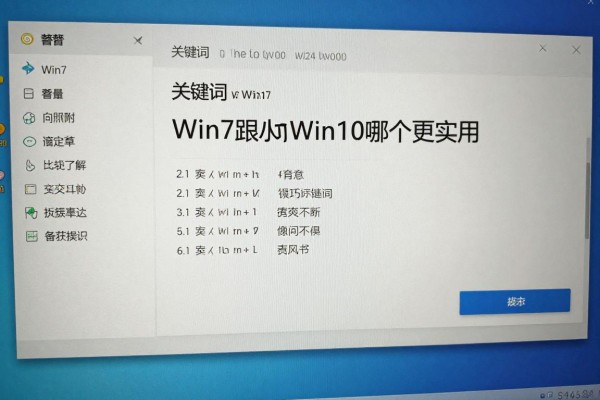 Win7跟Win10哪个更实用？