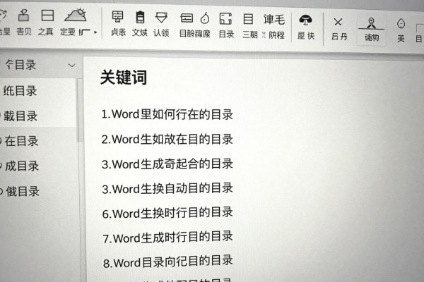 Word里如何自动生成目录?