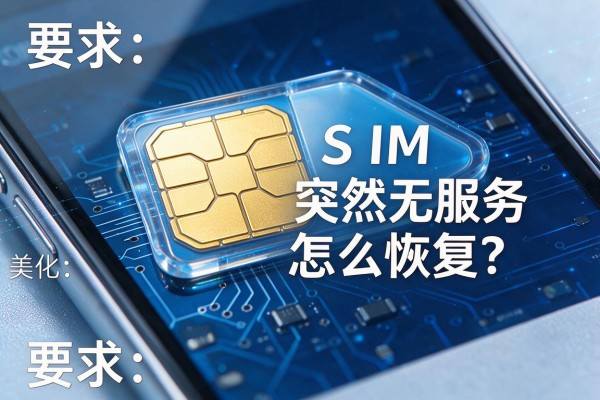 手机SIM卡突然无服务怎么恢复？