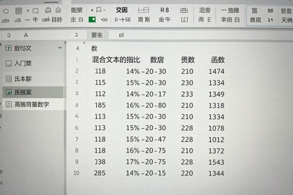 Excel混合文本提取数字用什么函数？
