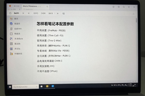 怎样看笔记本的配置参数