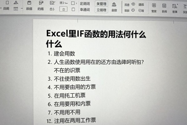 Excel里IF函数的用法是什么?