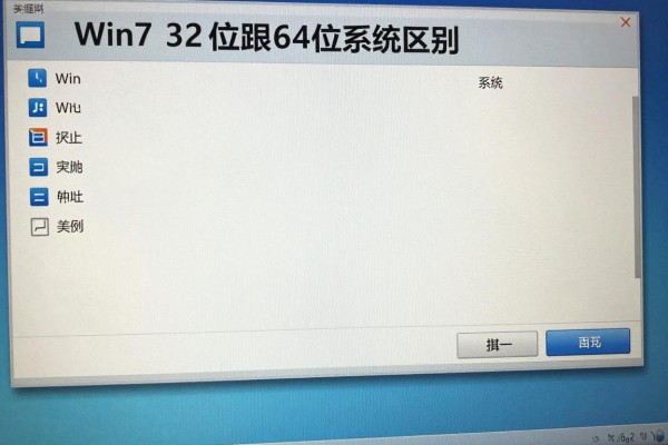 Win7 32位跟64位系统区别在哪?