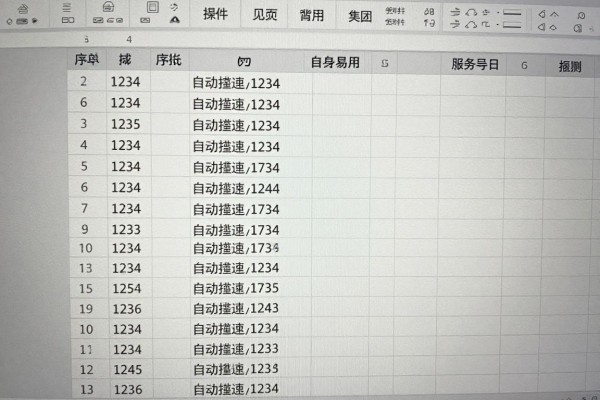 WPS表格中1234这样的序号怎么自动往下排?