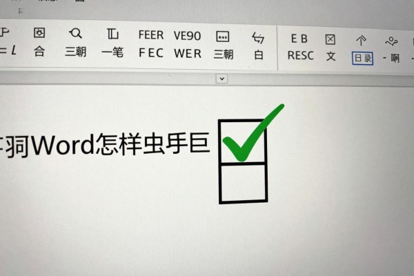 Word中怎样在方框里打对勾