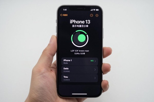 iPhone13能显示电量百分比吗
