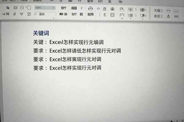 Excel怎样实现行列对调