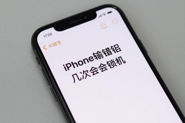 iPhone输错密码几次会锁机?